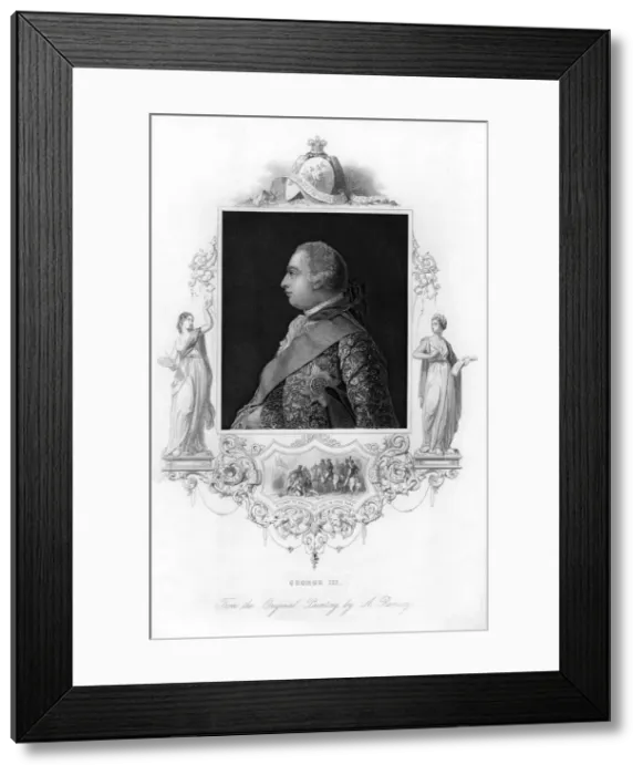 Framed Print : King George III of Great Britain, c1850 Framed Print : King George III of Great Britain, c1850