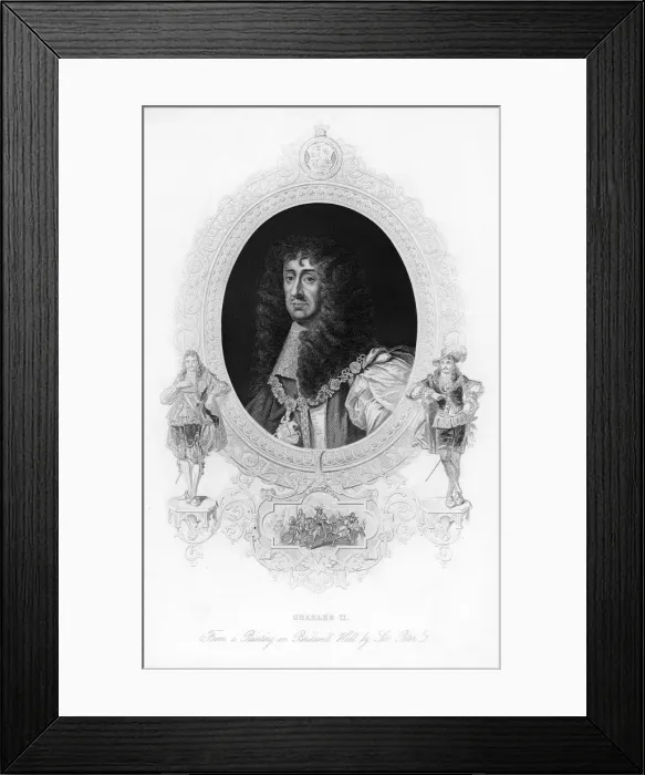 Framed Print : King Charles II, The Merry Monarch, (c1850) Framed Print : King Charles II, The Merry Monarch, (c1850)