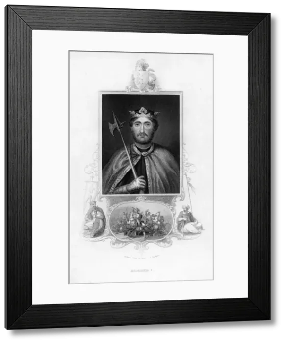 Framed Print : Richard I, King of England, (c1850) Framed Print : Richard I, King of England, (c1850)