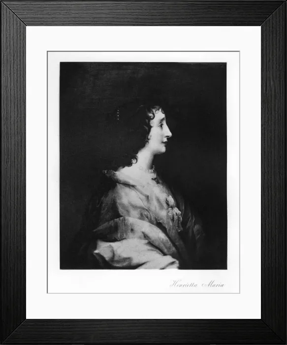 Framed Print : Queen Henrietta Maria, Queen Consort of England, Scotland and Ireland, (1907) Framed Print : Queen Henrietta Maria, Queen Consort of England, Scotland and Ireland, (1907)