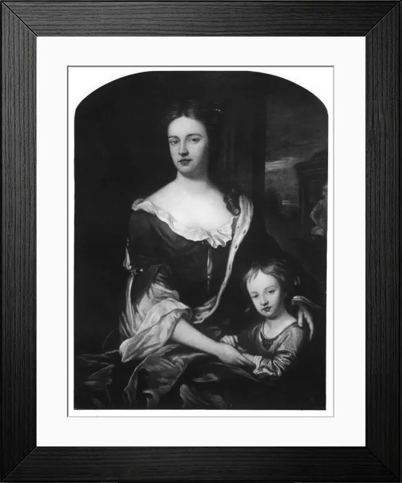 Framed Print : William, Duke of Gloucester, with his mother, Queen Anne, (1907) Framed Print : William, Duke of Gloucester, with his mother, Queen Anne, (1907)