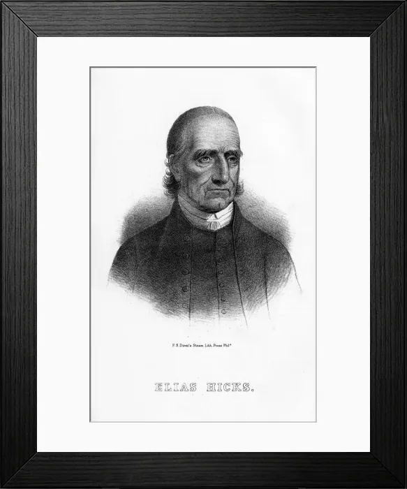 Framed Print : Elias Hicks, American preacher, (1854) Framed Print : Elias Hicks, American preacher, (1854)