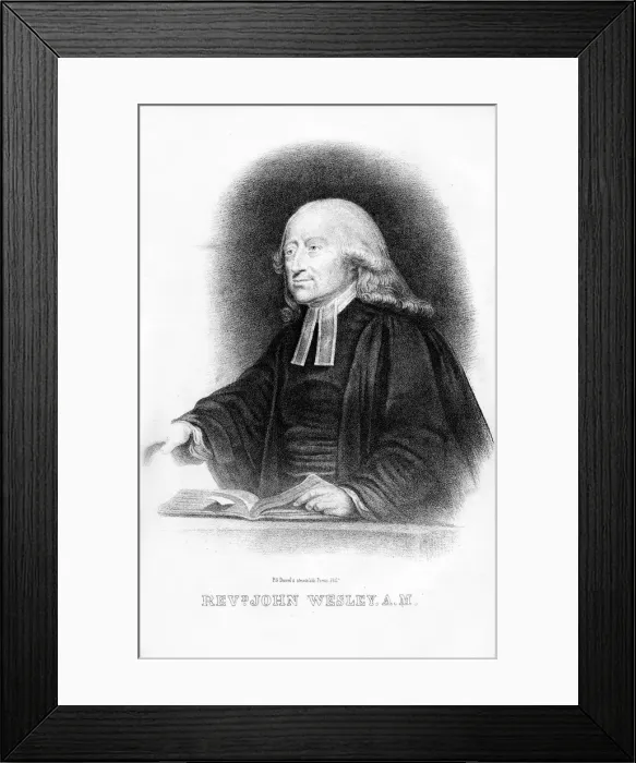 Framed Print : John Wesley, English minister, (1854) Framed Print : John Wesley, English minister, (1854)