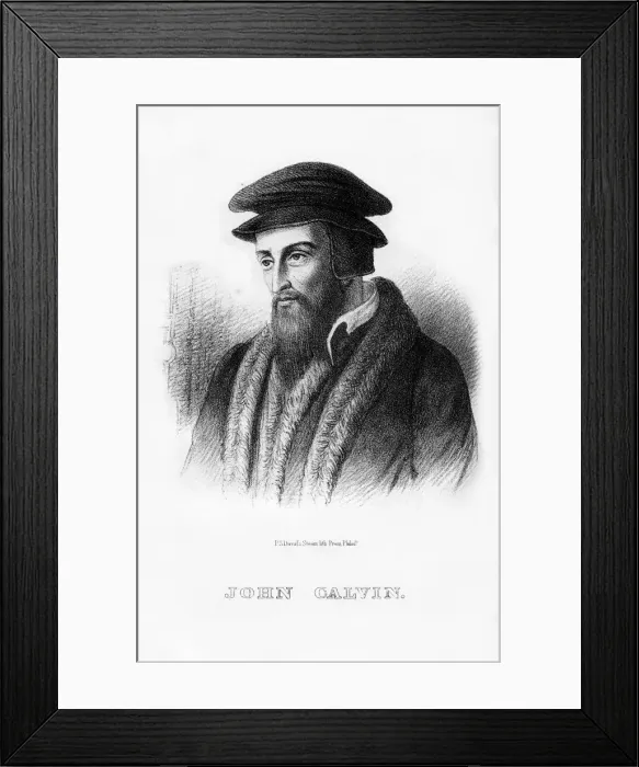 Framed Print : John Calvin, French Christian theologian, (1854) Framed Print : John Calvin, French Christian theologian, (1854)