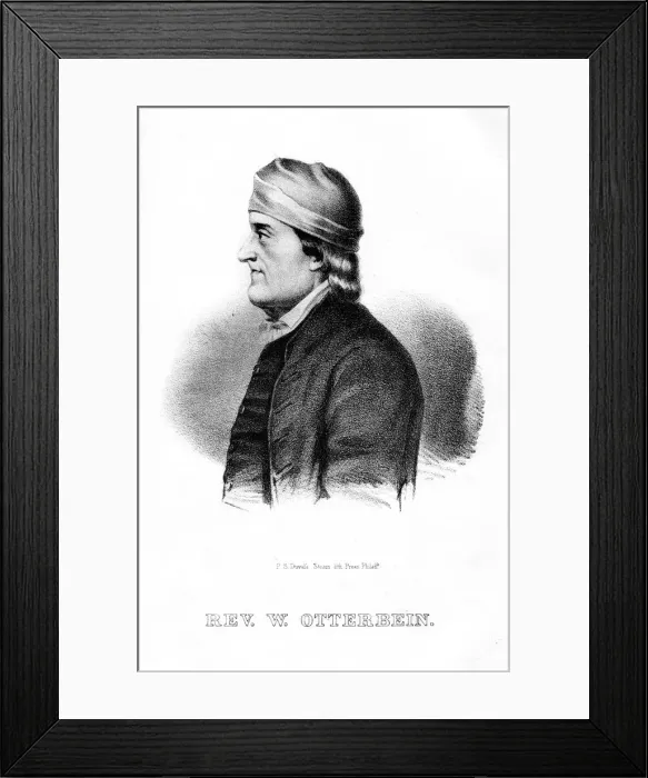 Framed Print : Philip William Otterbein, German-American clergyman, (1854) Framed Print : Philip William Otterbein, German-American clergyman, (1854)