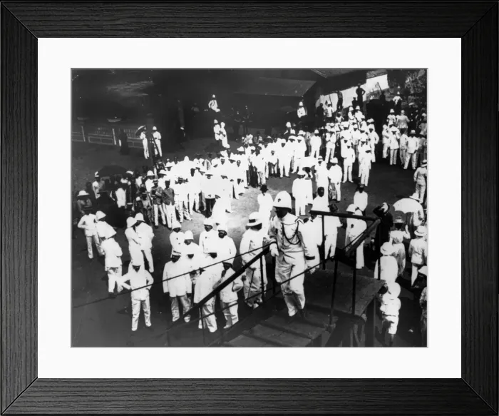 Framed Print : Visitors to Port Doumen, Saigon, Vietnam, 1900 Framed Print : Visitors to Port Doumen, Saigon, Vietnam, 1900