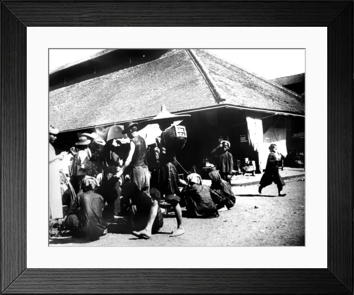 Framed Print : Street Scene, Saigon, 1900 Framed Print : Street Scene, Saigon, 1900