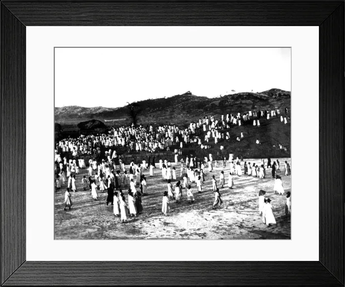 Framed Print : Outdoor gathering, Korea, 1900 Framed Print : Outdoor gathering, Korea, 1900