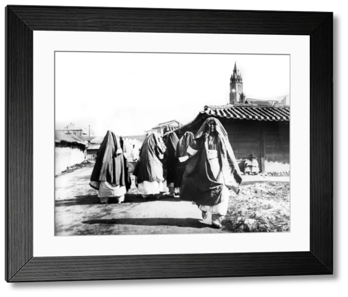 Framed Print : Women, Nam San, Korea, 1900 Framed Print : Women, Nam San, Korea, 1900