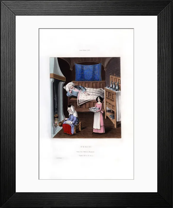 Framed Print : Tobit, c1470, (1843). Artist: Henry Shaw