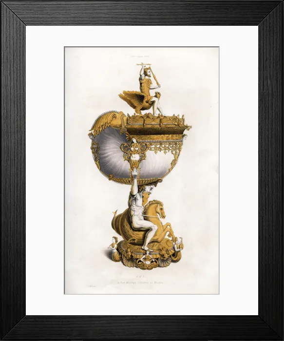 Framed Print : Cup, c1530, (1843). Artist: Henry Shaw Framed Print : Cup, c1530, (1843). Artist: Henry Shaw