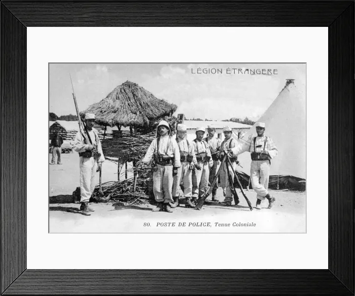 Framed Print : Police station, Algeria, 1910