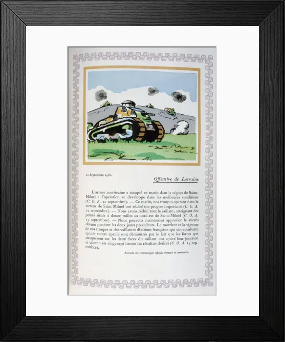 Framed Print : Lorraine offensive, 12th September 1918, (1919). Artist: Andre Helle Framed Print : Lorraine offensive, 12th September 1918, (1919). Artist: Andre Helle