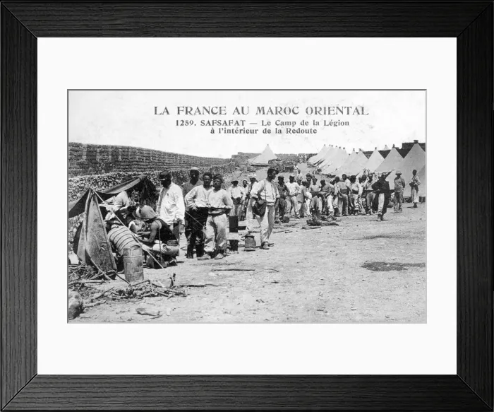 Framed Print : French Foreign Legion in Safsafat, eastern Morocco, 20th century Framed Print : French Foreign Legion in Safsafat, eastern Morocco, 20th century