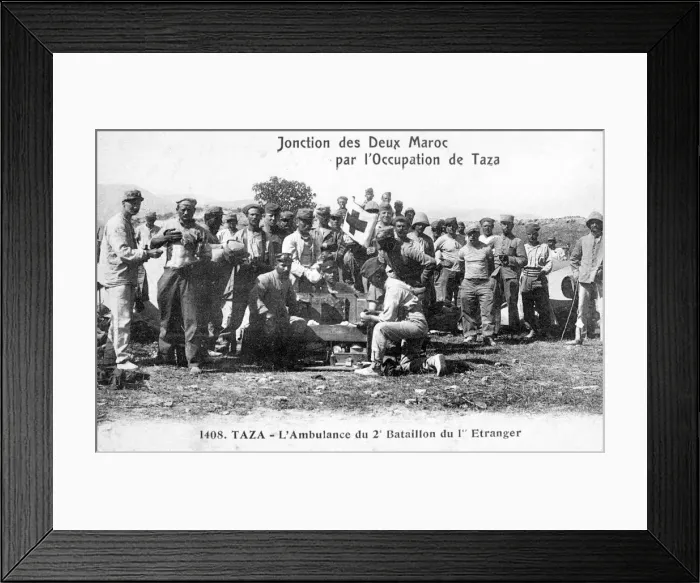 Framed Print : Medical staff of the 2nd battalion French Foreign Legion, Taza, Morocco, 1904 Framed Print : Medical staff of the 2nd battalion French Foreign Legion, Taza, Morocco, 1904