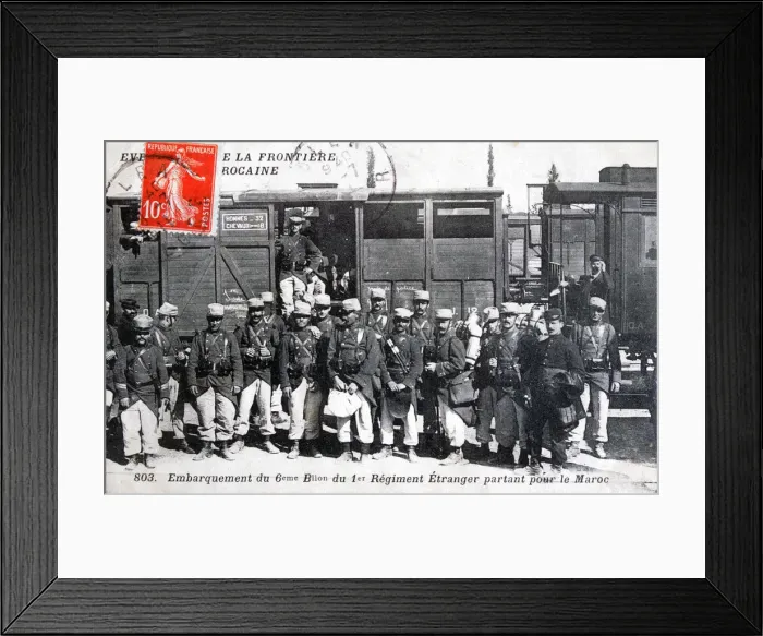 Framed Print : 1st regiment French Foreign Legion, Morocco, 1911 Framed Print : 1st regiment French Foreign Legion, Morocco, 1911