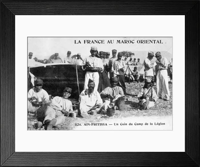 Framed Print : The Camp of the Foreign Legion, Ain Fritissa, Morocco, 20th century Framed Print : The Camp of the Foreign Legion, Ain Fritissa, Morocco, 20th century