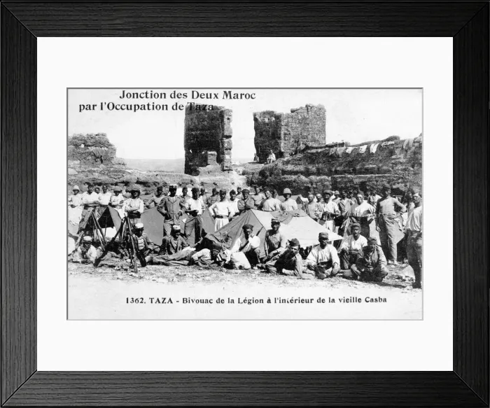 Framed Print : The Camp of the Foreign Legion, Taza, Morocco, 1904 Framed Print : The Camp of the Foreign Legion, Taza, Morocco, 1904