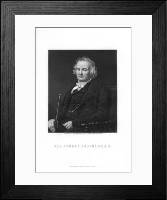 Framed Print : Thomas Chalmers, leader of the Free Church of Scotland, (1893). Artist: W Roffe Framed Print : Thomas Chalmers, leader of the Free Church of Scotland, (1893). Artist: W Roffe