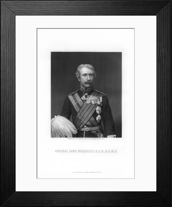 Framed Print : Garnet Joseph Wolseley, 1st Viscount Wolseley, British Field Marshal, 1893. Artist: George J Stodart Framed Print : Garnet Joseph Wolseley, 1st Viscount Wolseley, British Field Marshal, 1893. Artist: George J Stodart
