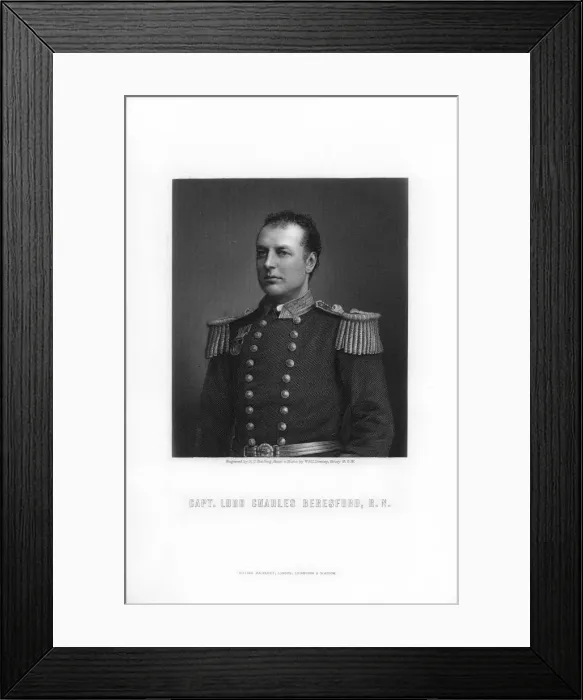 Framed Print : Lord Charles Beresford, British Admiral and Member of Parliament, 1893. Artist: HC Balding Framed Print : Lord Charles Beresford, British Admiral and Member of Parliament, 1893. Artist: HC Balding