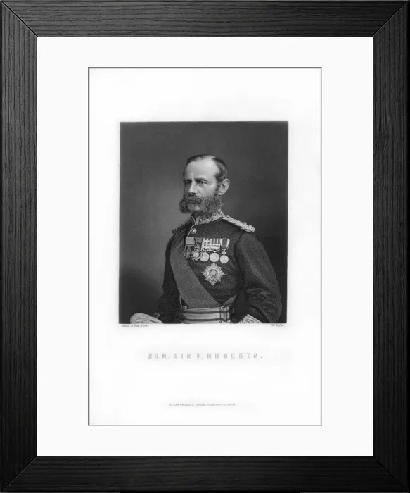Framed Print : General Sir Frederick Roberts, 1893. Artist: W Roffe Framed Print : General Sir Frederick Roberts, 1893. Artist: W Roffe