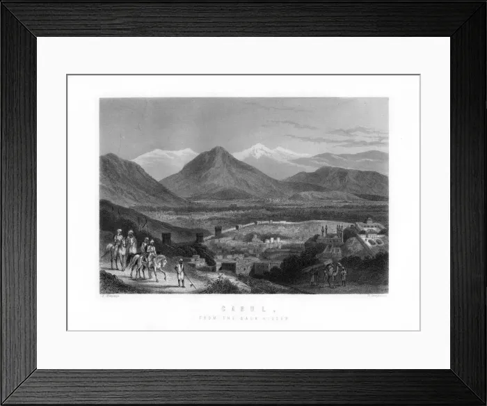 Framed Print : Kabul from the Bala Hissar, Afghanistan, 1893. Artist: J Stephenson Framed Print : Kabul from the Bala Hissar, Afghanistan, 1893. Artist: J Stephenson