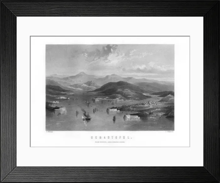 Framed Print : Sevastopol, a port city in Ukraine, 1893. Artist: J Stephenson Framed Print : Sevastopol, a port city in Ukraine, 1893. Artist: J Stephenson