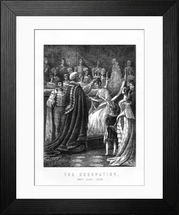 Framed Print : The Coronation of Queen Victoria, Westminster Abbey, London, 28th June 1838, (1899) Framed Print : The Coronation of Queen Victoria, Westminster Abbey, London, 28th June 1838, (1899)