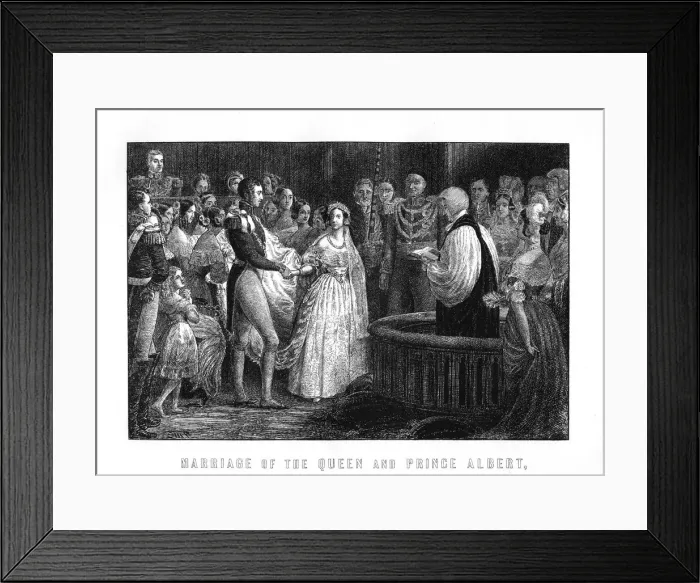 Framed Print : Marriage of Queen Victoria and Albert, Chapel Royal, St Jamess Palace, 10th February, 1840, (1899) Framed Print : Marriage of Queen Victoria and Albert, Chapel Royal, St Jamess Palace, 10th February, 1840, (1899)