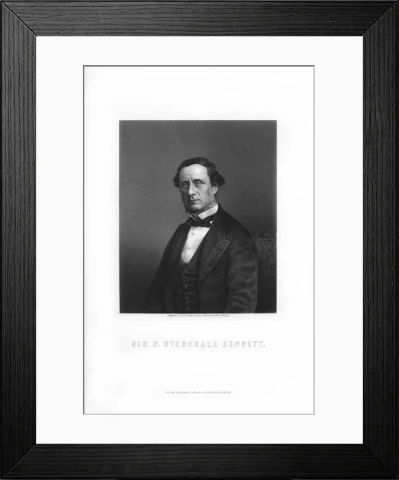 Framed Print : Sir William Sterndale Bennett, English composer, (1899). Artist: E Stodart Framed Print : Sir William Sterndale Bennett, English composer, (1899). Artist: E Stodart