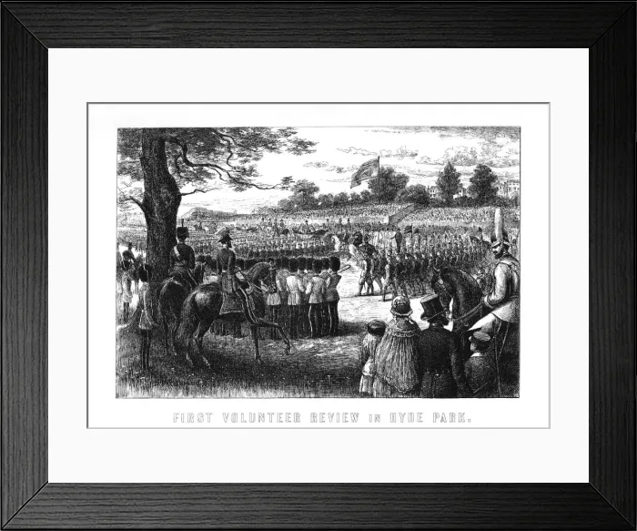 Framed Print : First volunteer review in Hyde Park, London, 1899 Framed Print : First volunteer review in Hyde Park, London, 1899