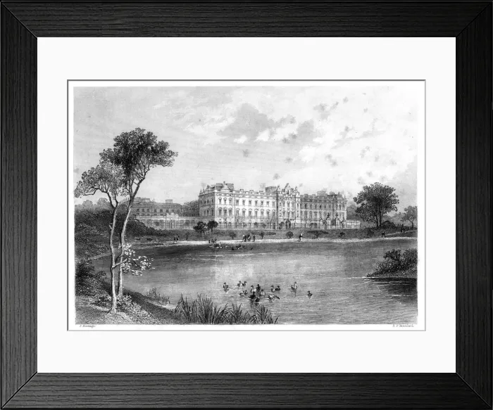 Framed Print : Buckingham Palace, London, 1899. Artist: Edward Paxman Brandard Framed Print : Buckingham Palace, London, 1899. Artist: Edward Paxman Brandard