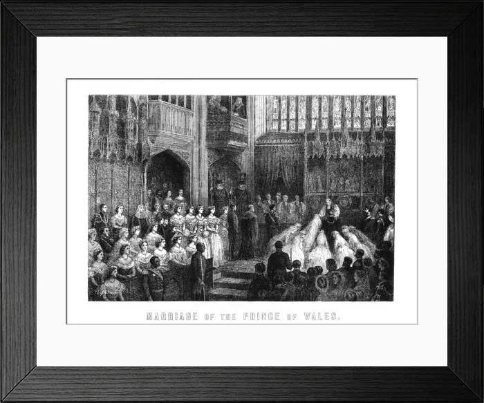 Framed Print : Marriage of the Prince of Wales, St Georges Chapel, Windsor on 10 March 1863, (1899) Framed Print : Marriage of the Prince of Wales, St Georges Chapel, Windsor on 10 March 1863, (1899)