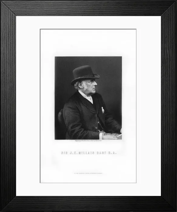 Framed Print : Sir John Everett Millais, Pre-Raphaelite painter, (1899). Artist: E Stodart Framed Print : Sir John Everett Millais, Pre-Raphaelite painter, (1899). Artist: E Stodart