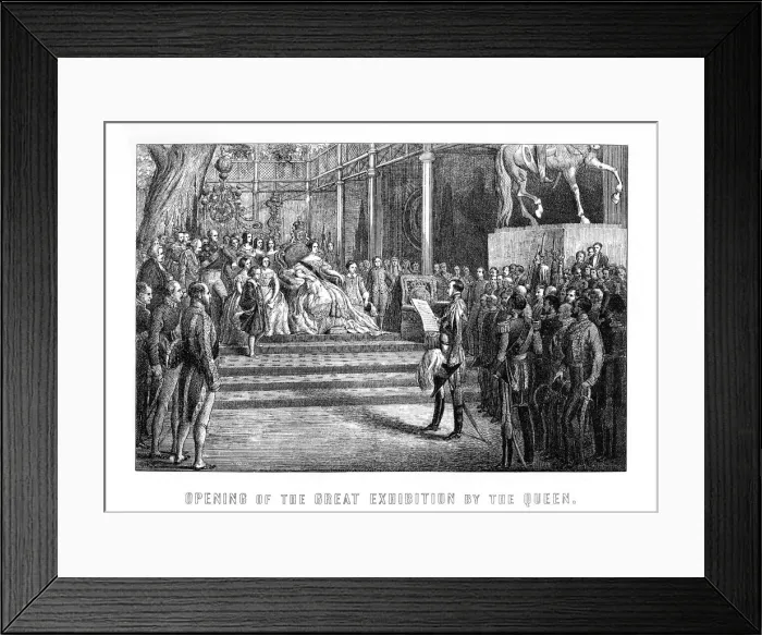 Framed Print : Opening of the Great Exhibition by Queen Victoria, Hyde Park, London, 1 May 1851, (1899) Framed Print : Opening of the Great Exhibition by Queen Victoria, Hyde Park, London, 1 May 1851, (1899)