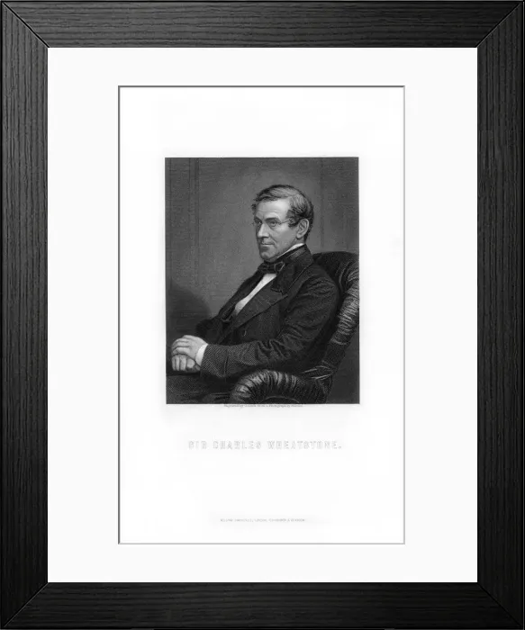 Framed Print : Sir Charles Wheatstone, British inventor, (1899). Artist: C Cook Framed Print : Sir Charles Wheatstone, British inventor, (1899). Artist: C Cook