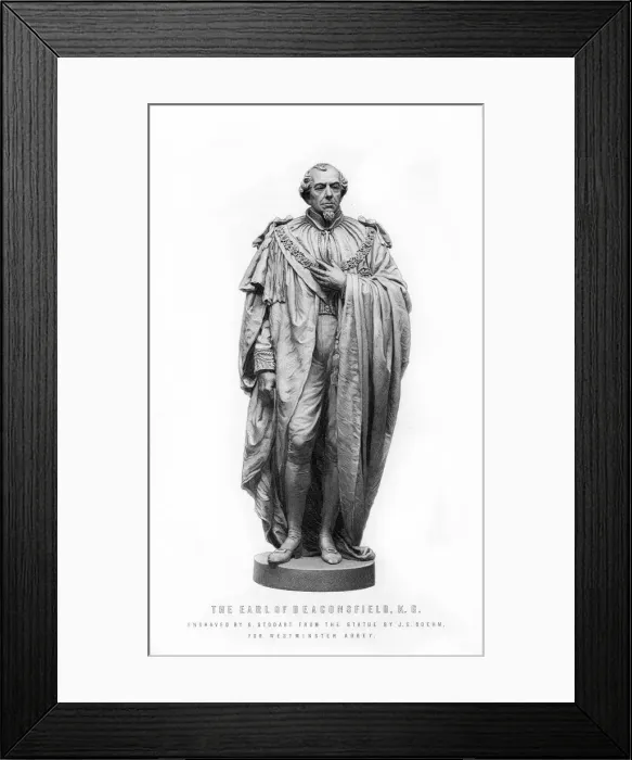 Framed Print : Benjamin Disraeli, 1st Earl of Beaconsfield, English statesman and literary figure, 1881. Artist: George J Stodart
