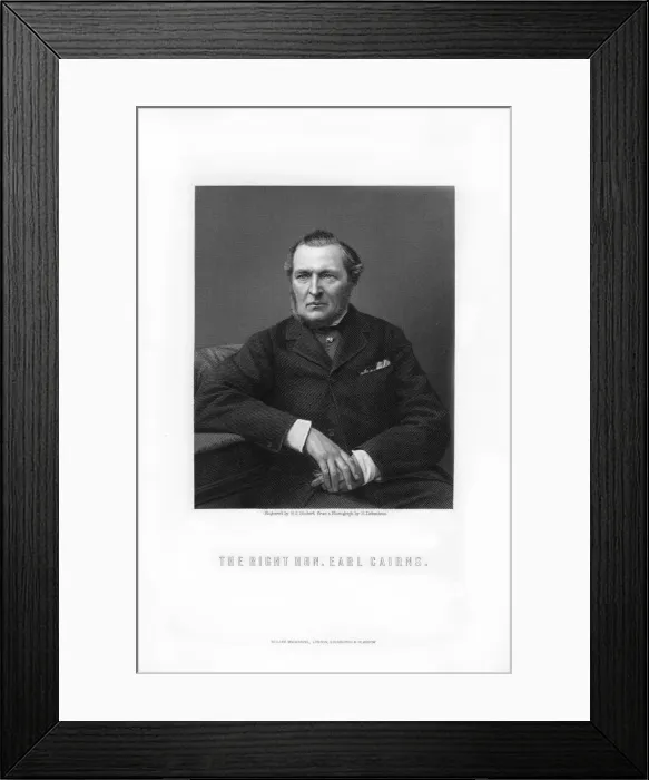 Framed Print : Hugh McCalmont Cairns, 1st Earl Cairns, British statesman, 1881. Artist: George J Stodart Framed Print : Hugh McCalmont Cairns, 1st Earl Cairns, British statesman, 1881. Artist: George J Stodart