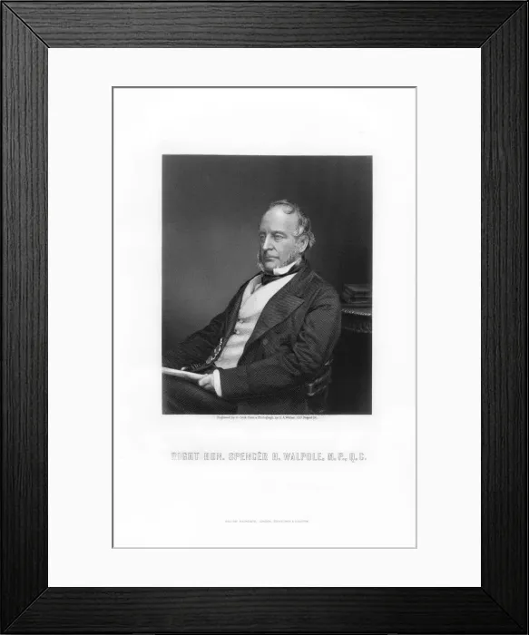 Framed Print : Spencer Horatio Walpole, British politician, 1881. Artist: G Cook Framed Print : Spencer Horatio Walpole, British politician, 1881. Artist: G Cook