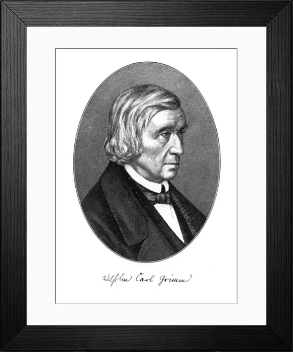 Framed Print : Wilhelm Carl Grimm, German author, 1887 Framed Print : Wilhelm Carl Grimm, German author, 1887
