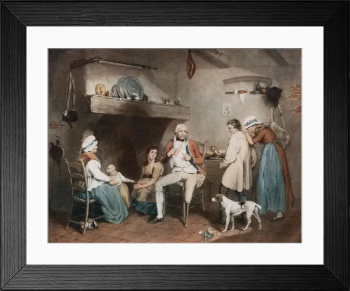 Framed Print : The Wounded Soldier, 1913. Artist: JR Smith Framed Print : The Wounded Soldier, 1913. Artist: JR Smith