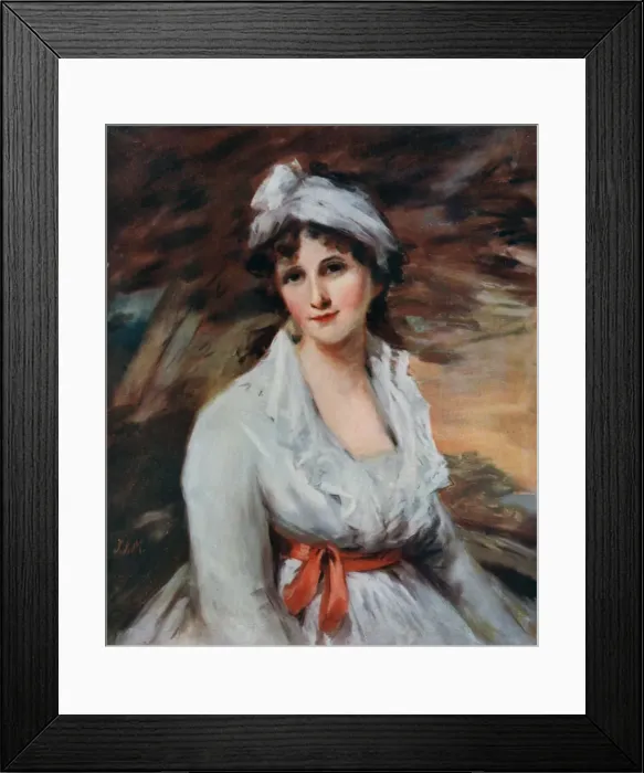 Framed Print : Miss Anna Elizabeth Clements, 19th century (1913). Artist: John James Masquerier Framed Print : Miss Anna Elizabeth Clements, 19th century (1913). Artist: John James Masquerier