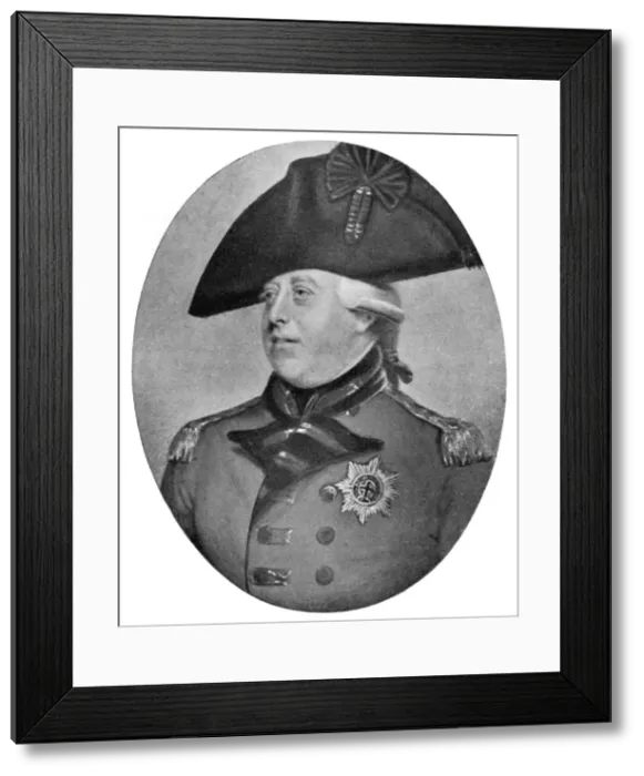 Framed Print : George III of the United Kingdom, late 18th-early 19th century (1913). Artist: Richard Cosway Framed Print : George III of the United Kingdom, late 18th-early 19th century (1913). Artist: Richard Cosway