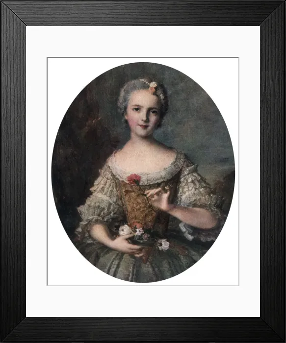 Framed Print : Madame Louise, Daughter of Louis XV, mid 18th century (1912). Artist: Jean-Marc Nattier Framed Print : Madame Louise, Daughter of Louis XV, mid 18th century (1912). Artist: Jean-Marc Nattier