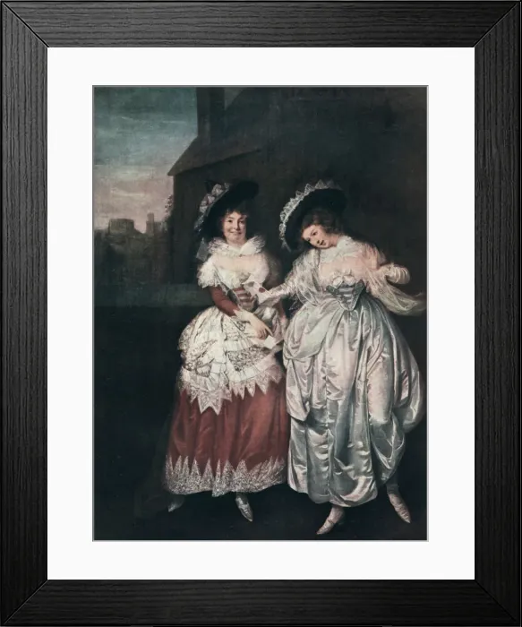 Framed Print : Mrs Page and Mrs Ford Reading Falstaffs Love Letters, late 18th-early 19th century (1912). Artist: Matthew William Peters Framed Print : Mrs Page and Mrs Ford Reading Falstaffs Love Letters, late 18th-early 19th century (1912). Artist: Matthew William Peters