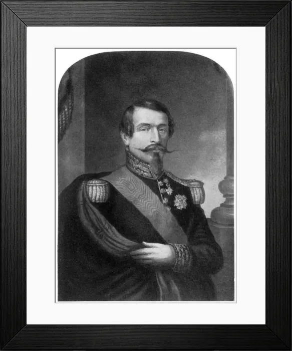 Framed Print : Charles Louis Napoleon Bonaparte, Emperor of the French, 19th century (1910). Artist: George Baxter Framed Print : Charles Louis Napoleon Bonaparte, Emperor of the French, 19th century (1910). Artist: George Baxter