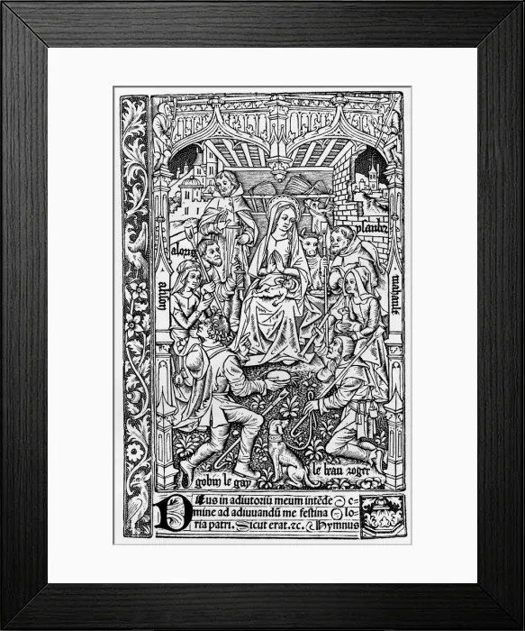 Framed Print : Heures a lusaige de Romme, Paris, Pigouchet for Vostre, 20 December, 1502, (1910) Framed Print : Heures a lusaige de Romme, Paris, Pigouchet for Vostre, 20 December, 1502, (1910)