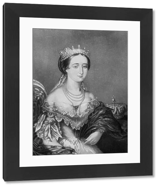 Eugenie de Montijo, Empress Consort of France c1853-1857, (1910). Artist: George Baxter
