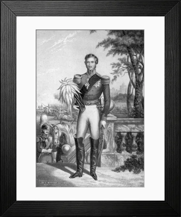 Framed Print : Prince Albert of Saxe-Coburg and Gotha, consort of Queen Victoria, c1840-1861 (1910). Artist: George Baxter Framed Print : Prince Albert of Saxe-Coburg and Gotha, consort of Queen Victoria, c1840-1861 (1910). Artist: George Baxter